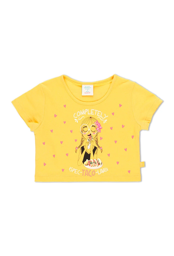 T-Shirt tricot basic pour fille