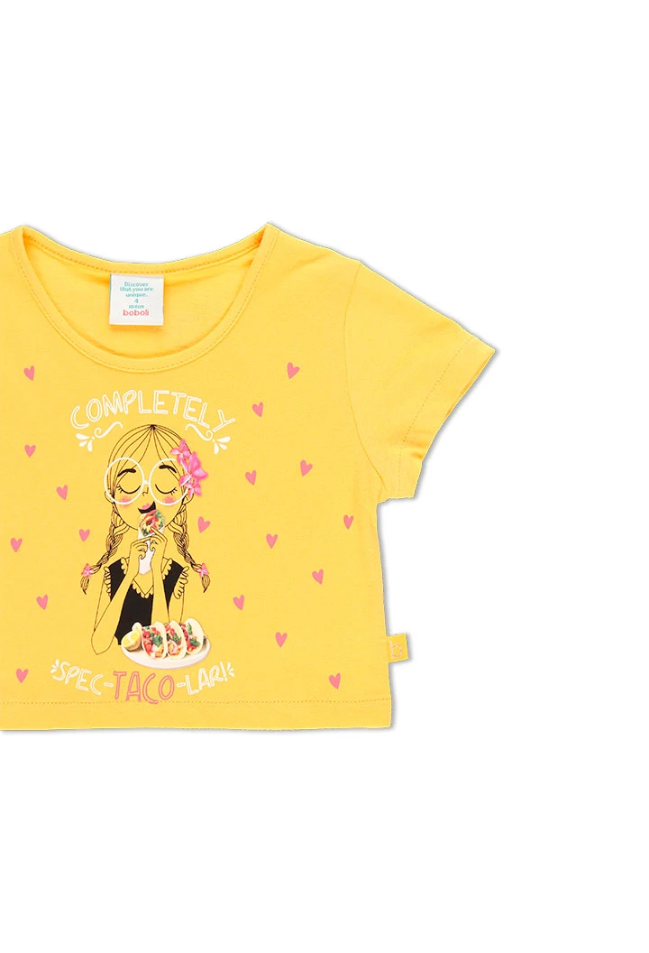 T-Shirt tricot basic pour fille