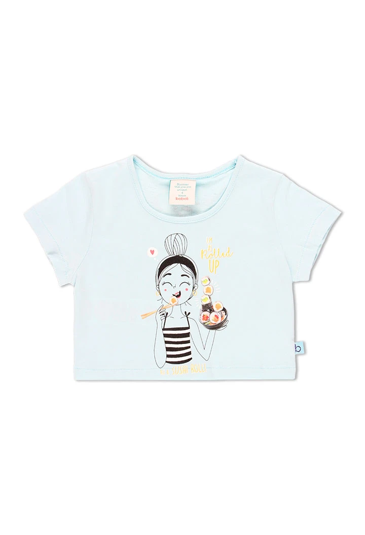 T-Shirt tricot basic pour fille