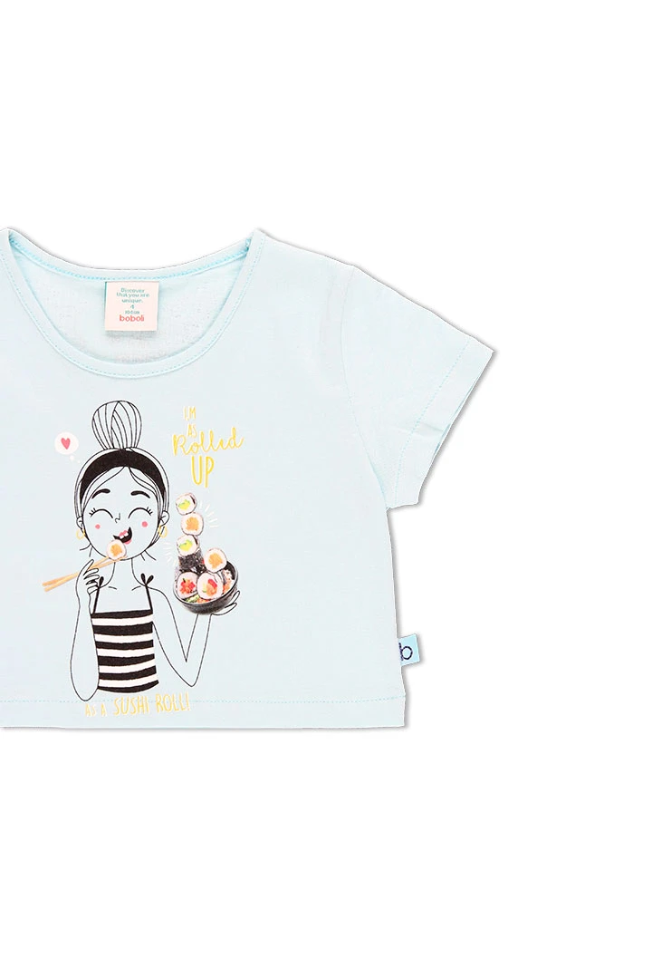 T-Shirt tricot basic pour fille