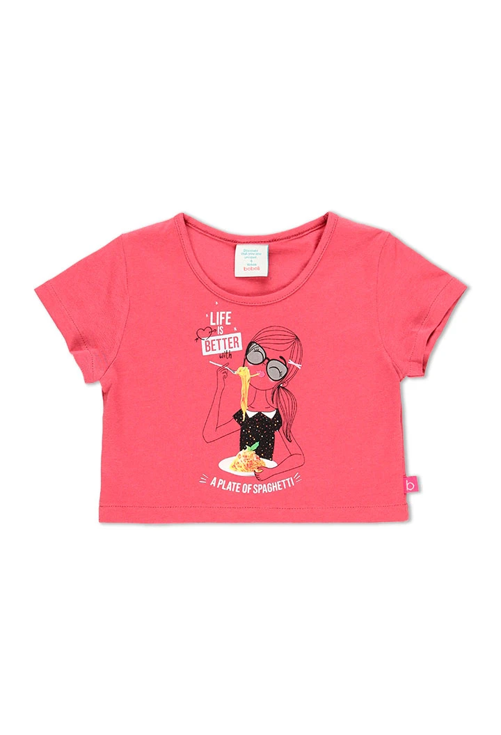 T-Shirt tricot basic pour fille