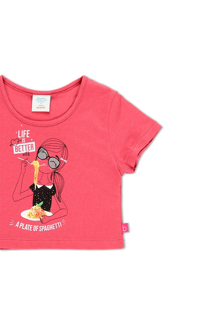 T-Shirt tricot basic pour fille