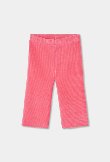 Calças de bombazine menina morango
