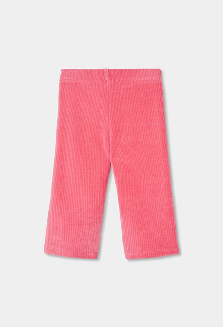 Calças de bombazine menina morango