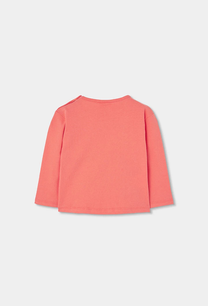 Rotes Mädchen-Strickshirt mit Sternendruck