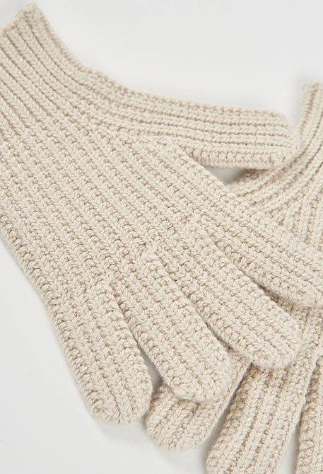 Beige Handschuh