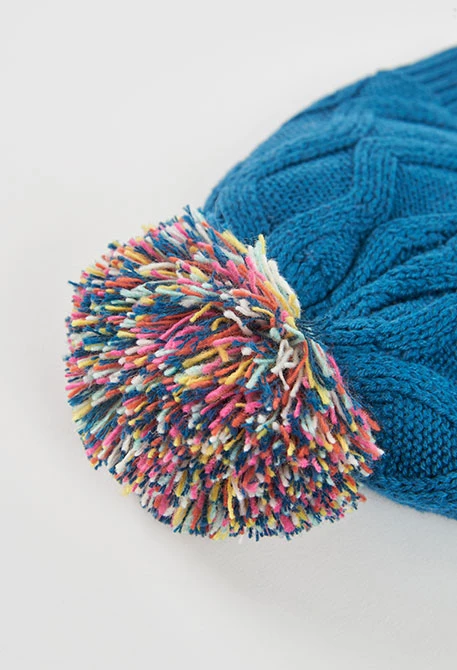 Cappello verde a pois colorati