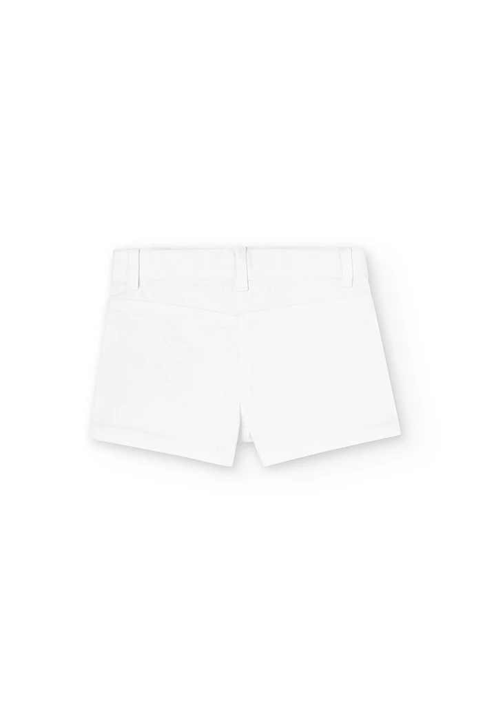 Stretch twil shorts for girl