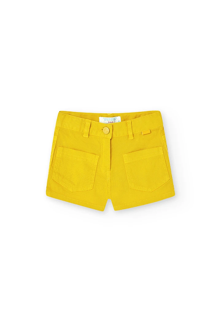 Stretch twil shorts for girl