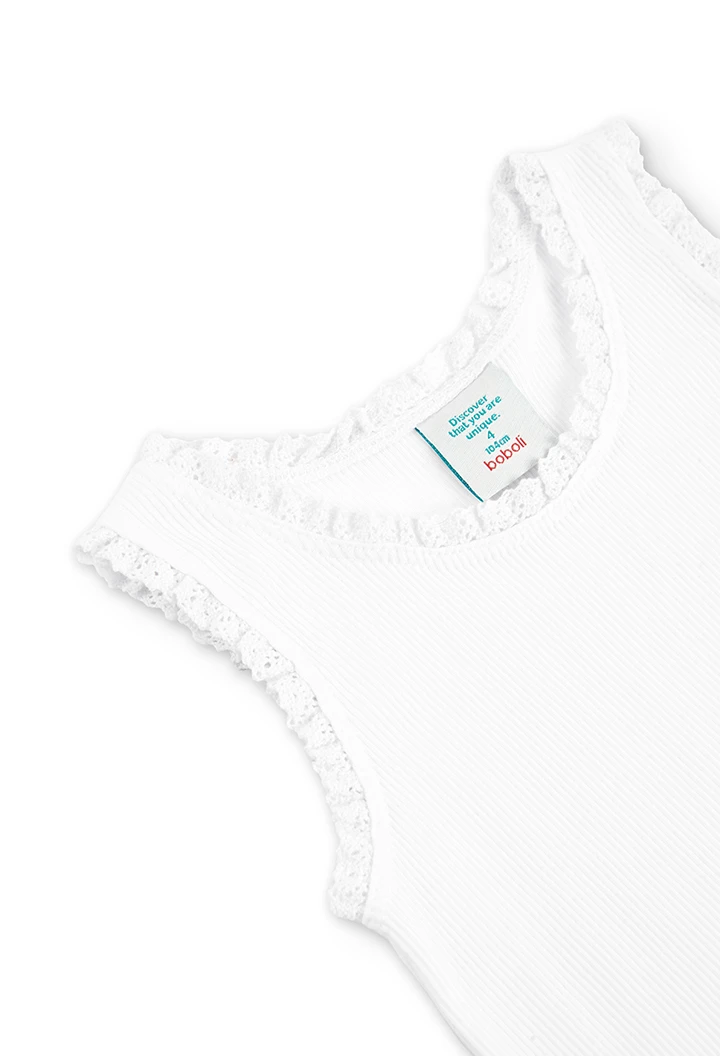 T-Shirt tricot pour fille