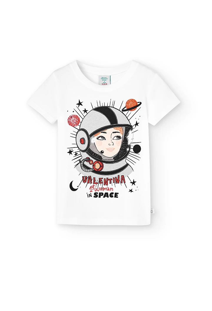 Camiseta punto básica "valentina" de niña