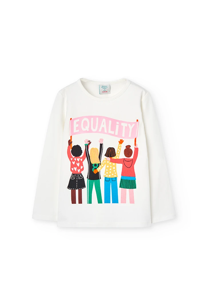 T-Shirt stretch basic pour fille