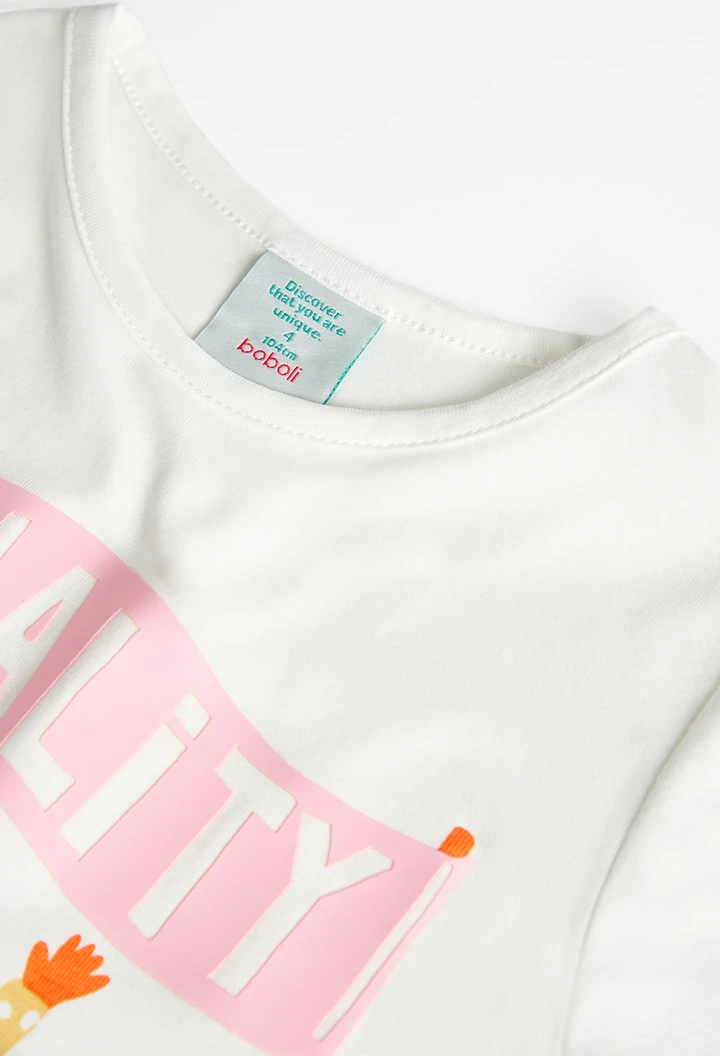 T-Shirt stretch basic pour fille