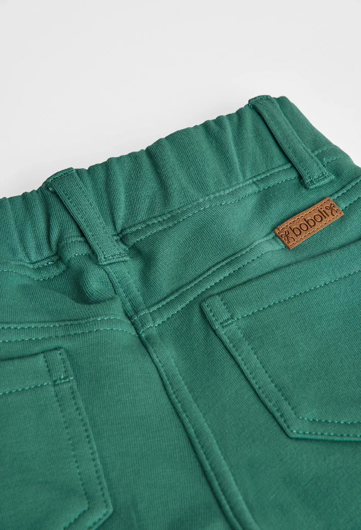 Pantalon en molleton stretch basic pour fille