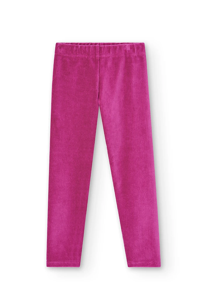 Legging veludo elástico para menina