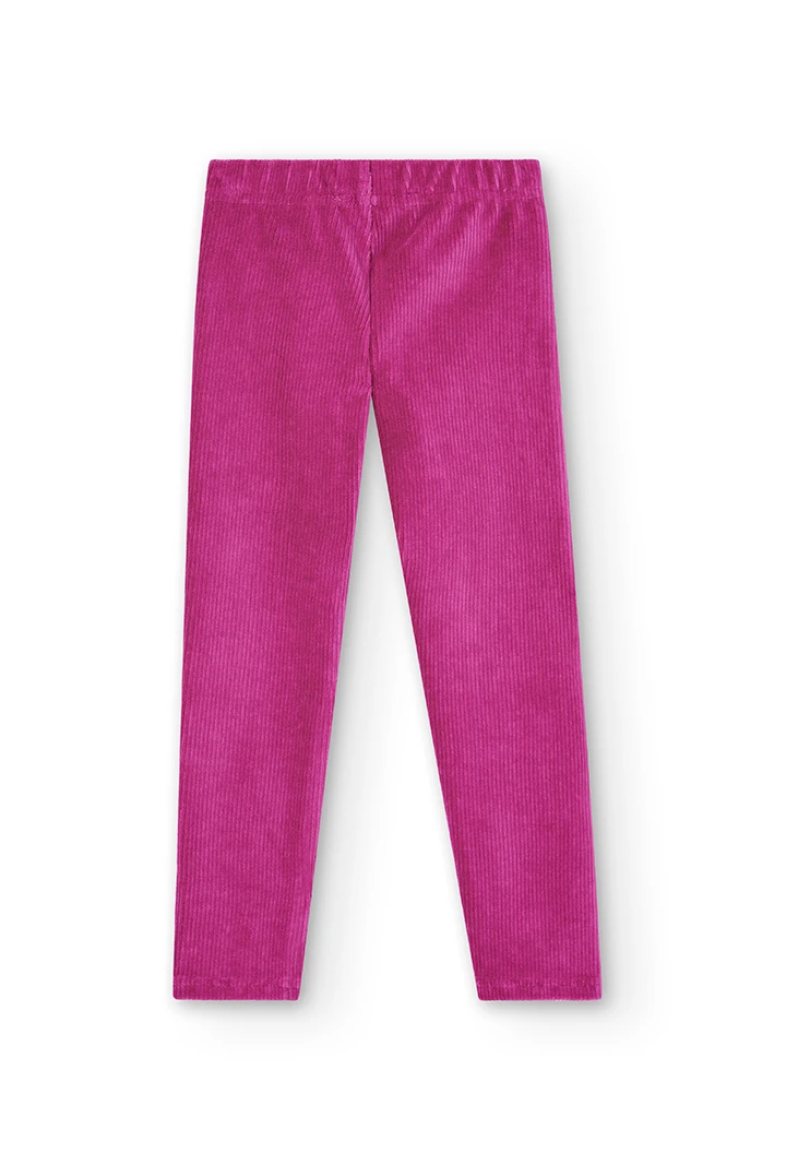 Leggings en velours stretch pour fille