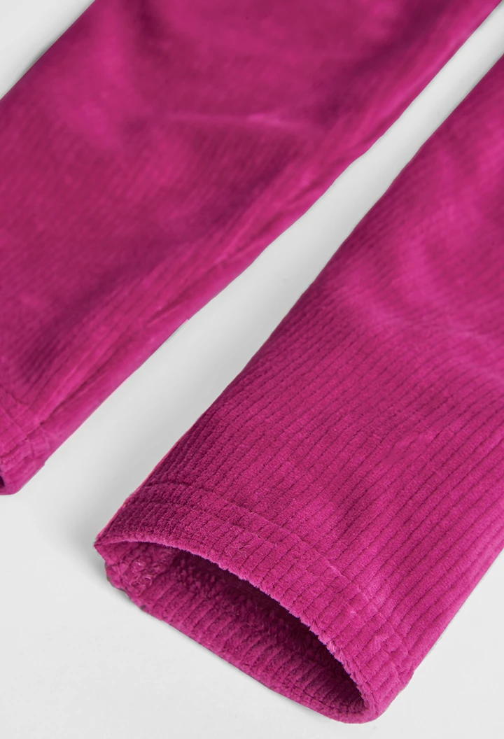 Leggings en velours stretch pour fille