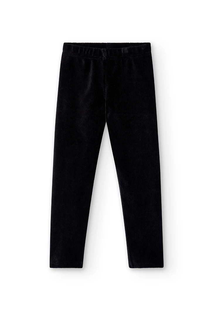 Leggings en velours stretch pour fille