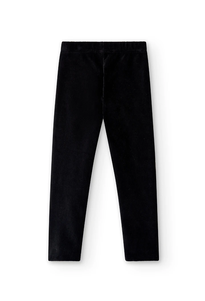 Leggings en velours stretch pour fille