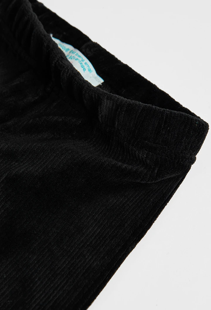 Leggings en velours stretch pour fille