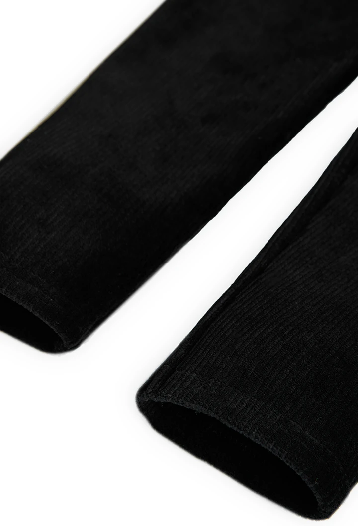 Leggings en velours stretch pour fille