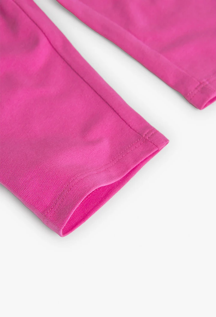 Leggings pirate rose pour bébé fille