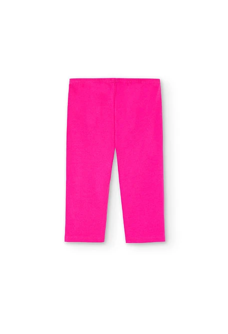 Baby girl's pink pirate leggings