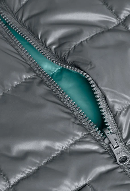 Gilet reversibile per bambino in colore grigio e verde