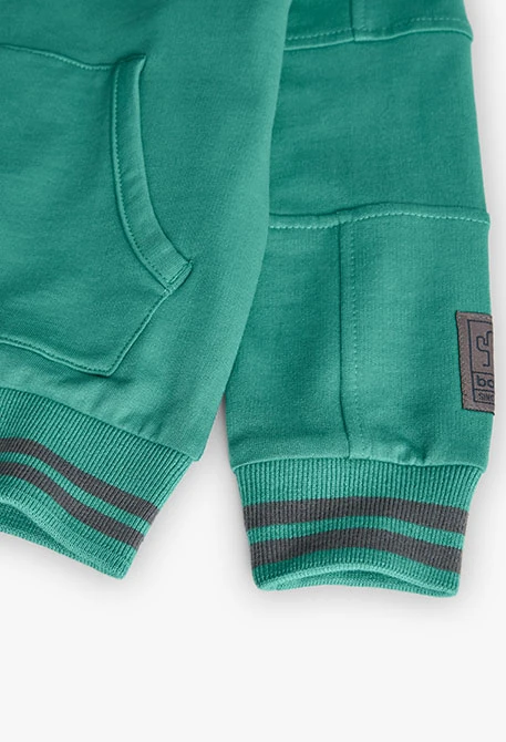 Giacca in felpa per bambino in verde