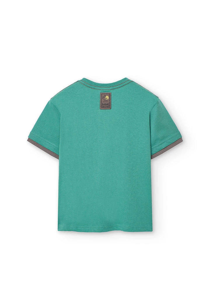 T-shirt en maille pour garçon en vert