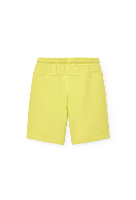 Bermuda en molleton pour enfant en vert