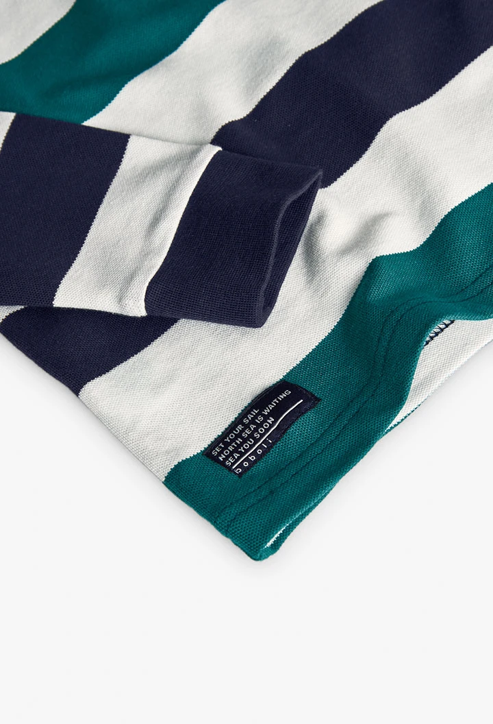 Jungen-Poloshirt mit Streifen