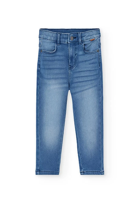 Pantalón denim niño azul