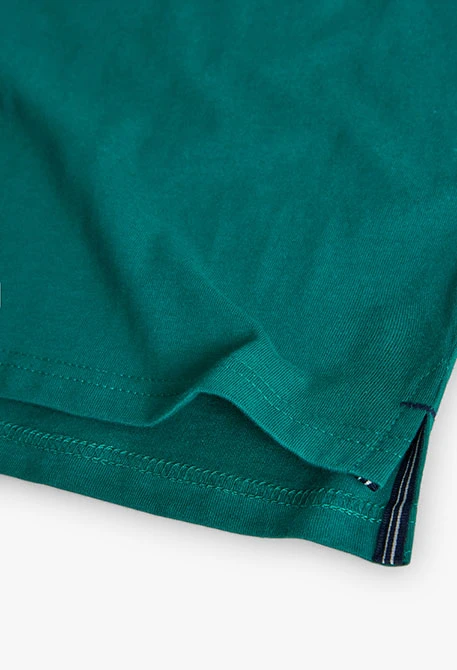 T-shirt menino de malha verde