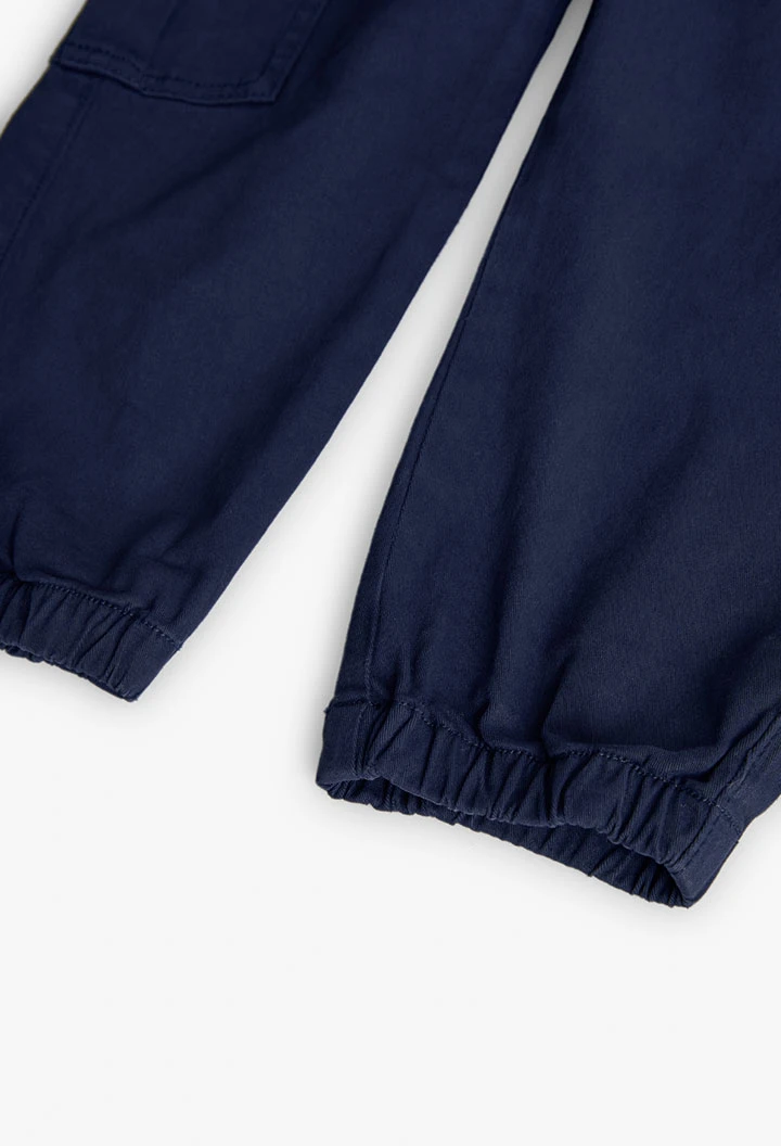 Marineblaue Jungenhose aus Baumwolle