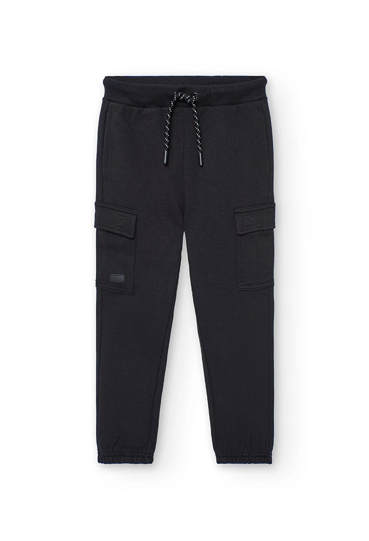 Calça elástica menino preta