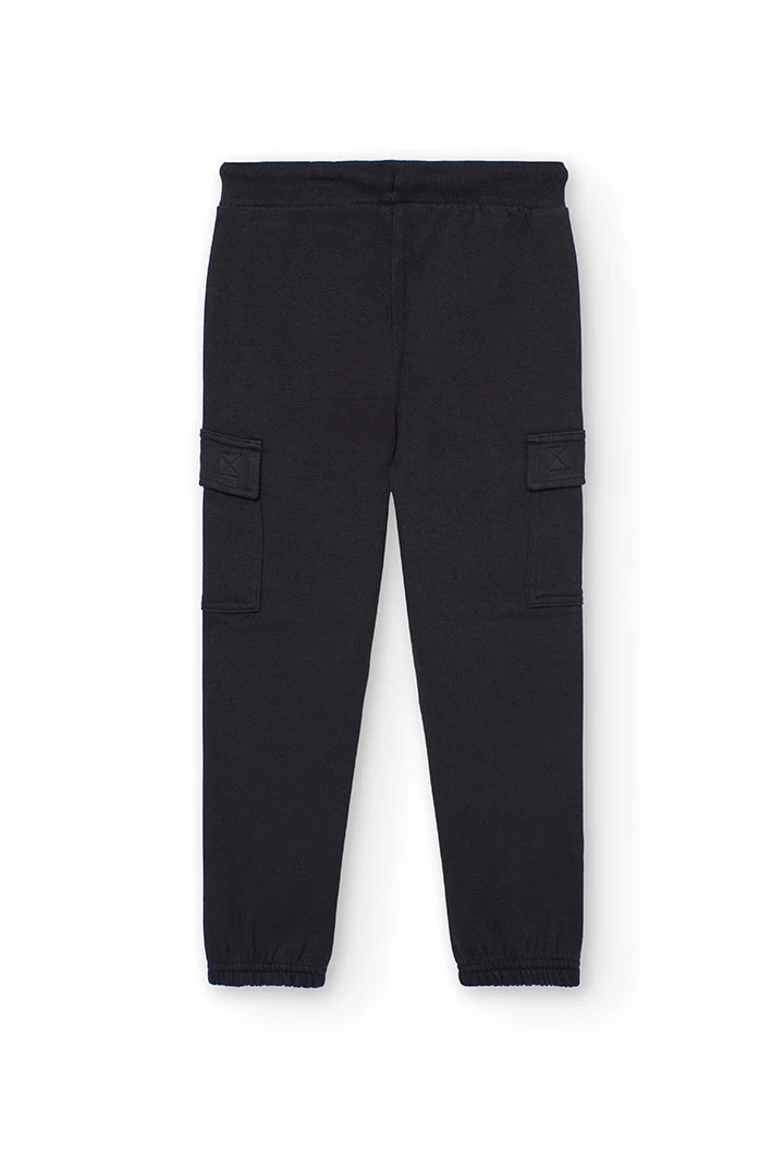 Calça elástica menino preta