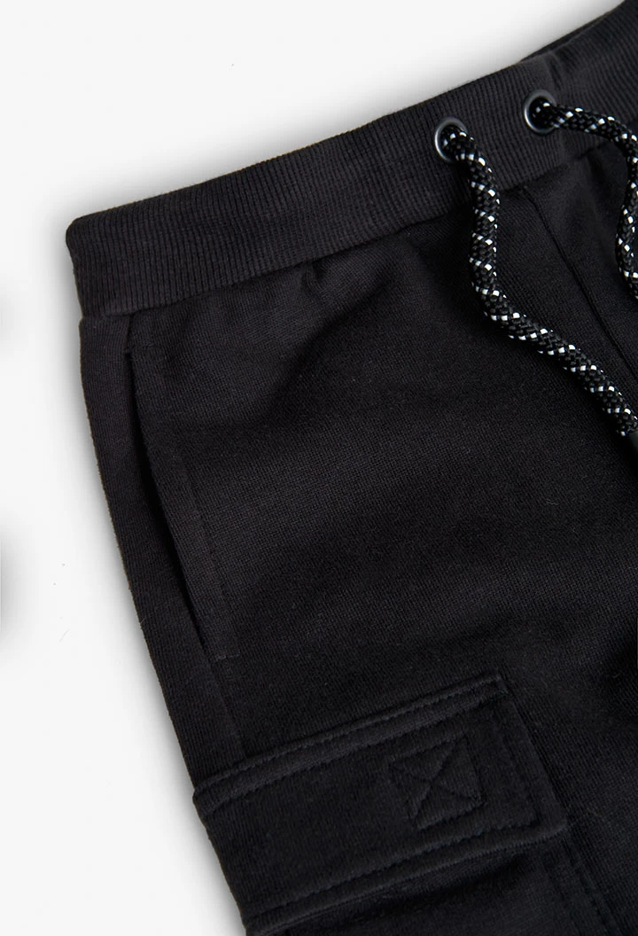 Elastische Hose Junge Schwarz