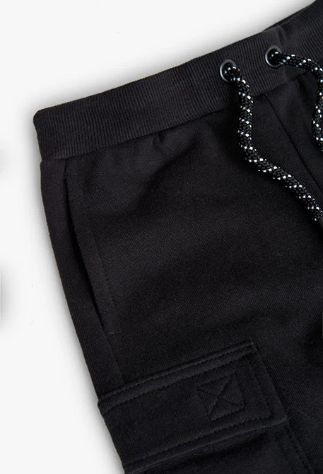 Pantalon élastique garçon noir