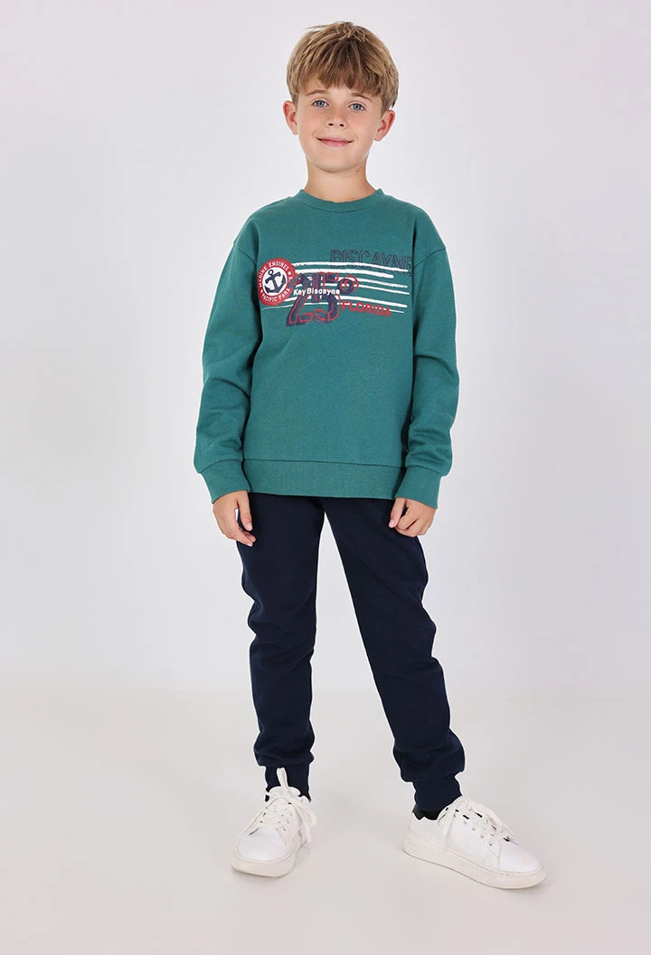 Green cotton set for boy