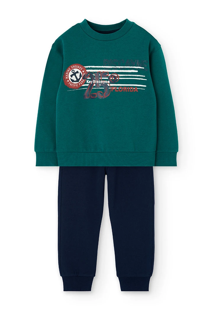 Green cotton set for boy
