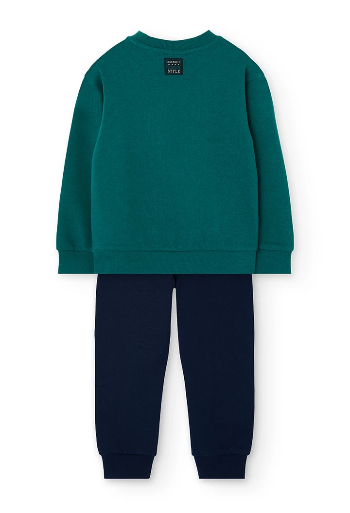 Green cotton set for boy