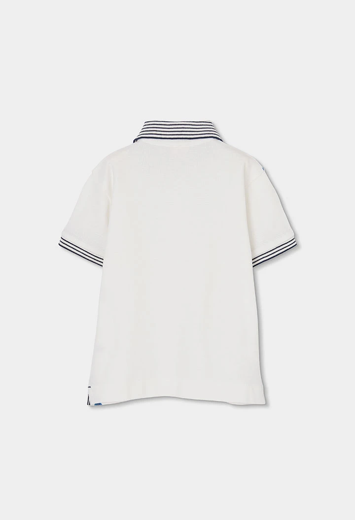 Polo enfant coton blanc