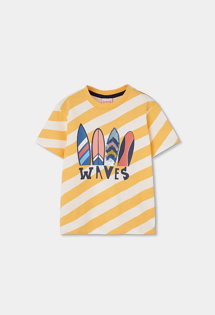 Child?s yellow striped T-shirt