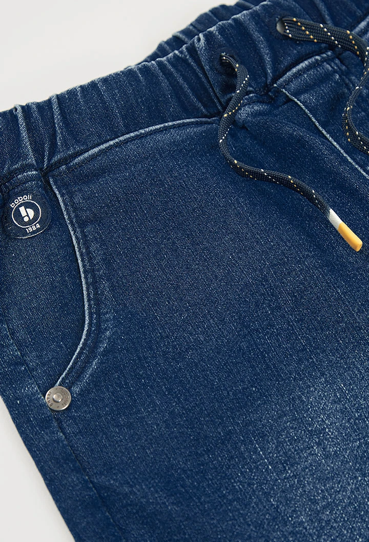 Bermuda en denim bleu marine