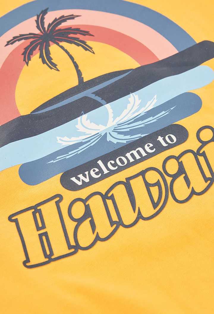 Baumwollset für Jungen in Gelb