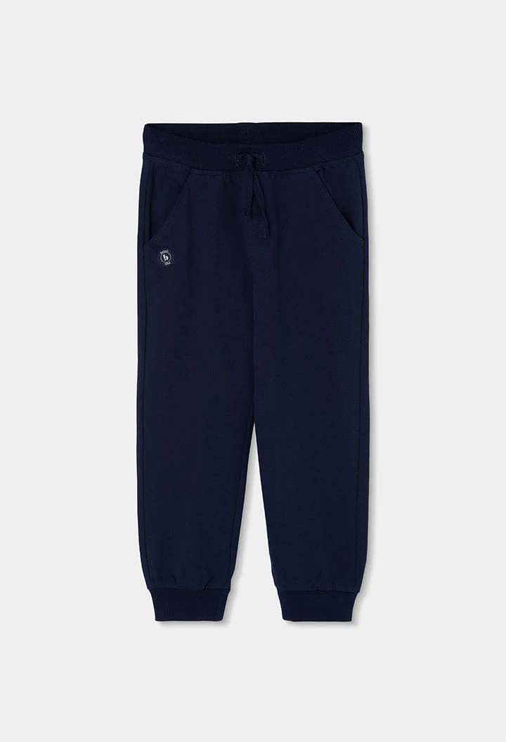 Ensemble sweat-shirt et pantalon enfant maille bleu