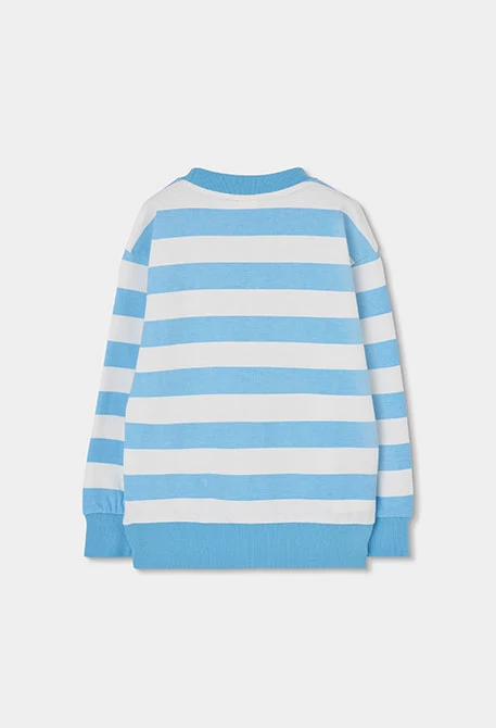 Boys? blue knit sweatshirt and trousers set