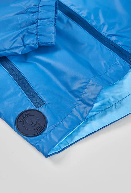 Parka nen teixit tècnic blau