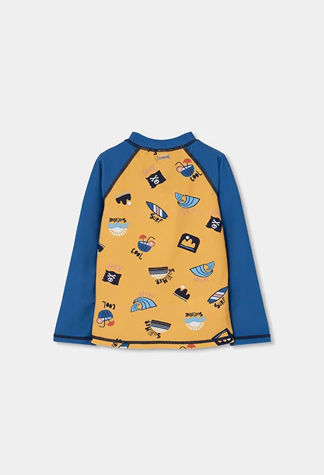 Camiseta criança proteção solar estampada